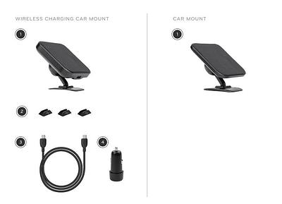 Peak Design Mobile Car Mount VHB Charging (Black)