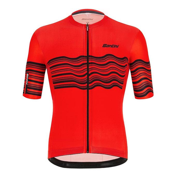 Santini Tono Profilo Mens Cycling Jersey (Red)