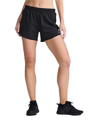 2XU WR6935B Aero 5 Inch Women's Running Shorts (Black/Silver Reflective)