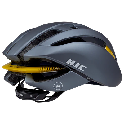 HJC Ibex 3 Road Cycling Helmet (Matte Glossy Grey Yellow)