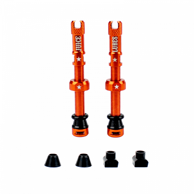 Juice Lubes Tubeless Valves (Orange)
