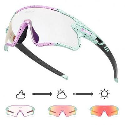 Kapvoe Scvcn S1 Sport Sunglasses (Red/Pink/Green)