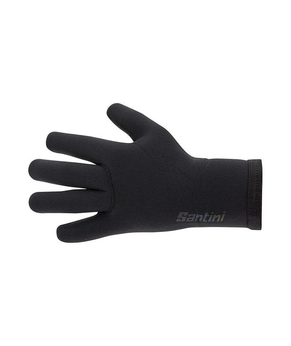 Santini Shield Unisex Cycling Gloves (Black)