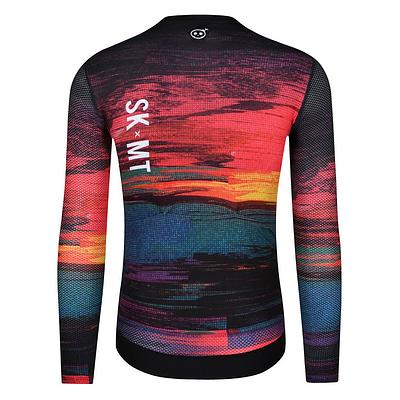 Monton Sunset Men's Long Sleeve Cycling Jersey (Print)