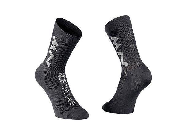 Northwave Extreme Air Unisex Cycling Socks (Black/Grey)