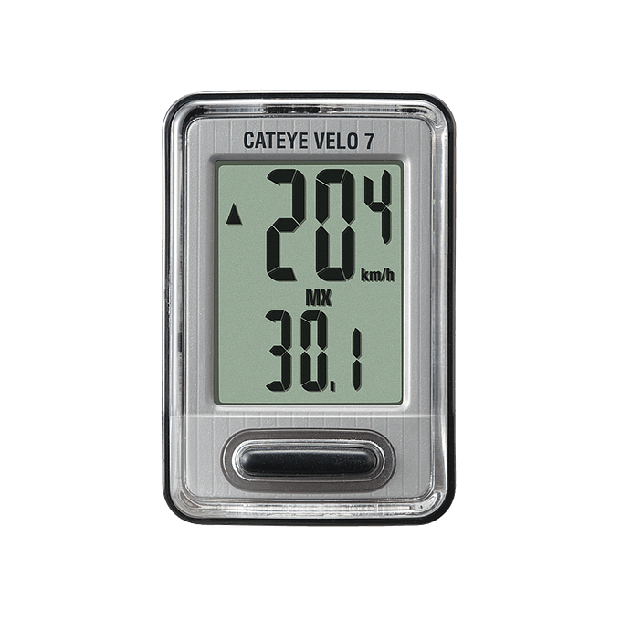 Cateye Velo-7 Cyclocomputer (Black)