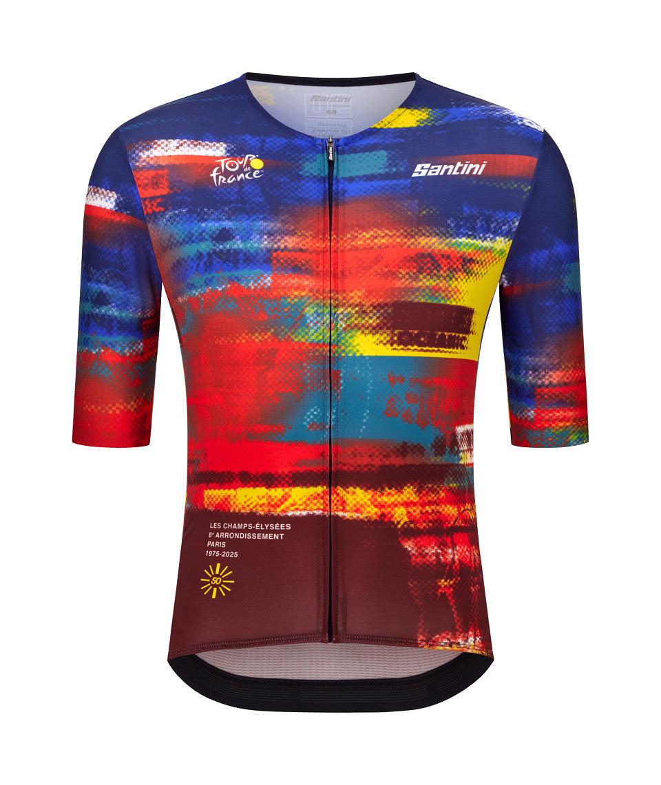 Santini TDF Arrivee Dash Unisex Cycling Jersey (Print)