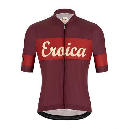 Santini Eroica Ruby Mens Cycling Jersey (Bordeaux)