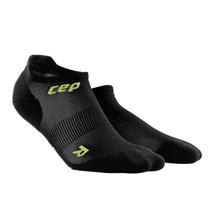 CEP Compression Ultralight No Show Women's Compression Socks (Black/Green)