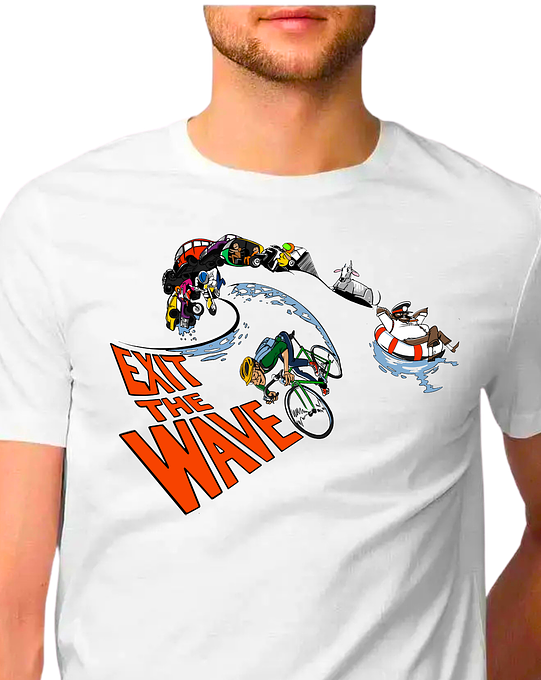 Sport Canvas Exit The Wave Classic Fit Unisex T-Shirt