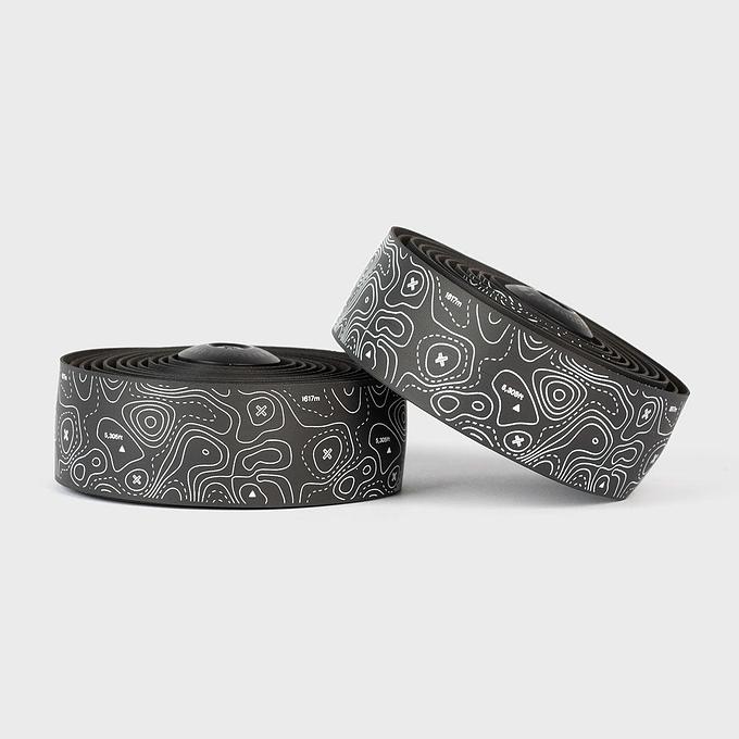 Burgh Ossa White Bar Tape (Black/Gloss)