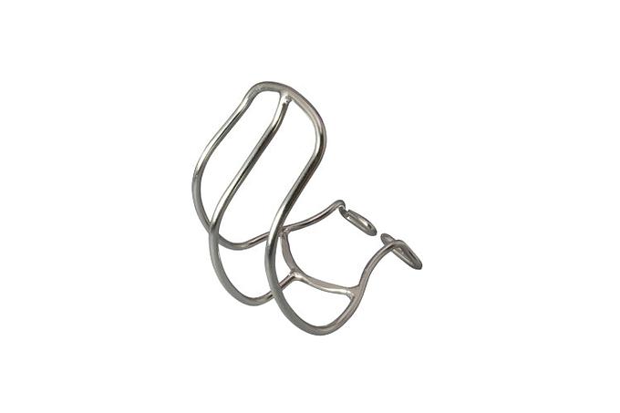MKS Stainless Steel Half Toe Cage Clip (Silver)