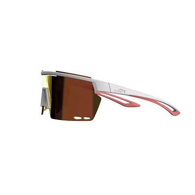 Magicshine Rouler Coated Photochromic Sports Sunglasses (White/Pink)