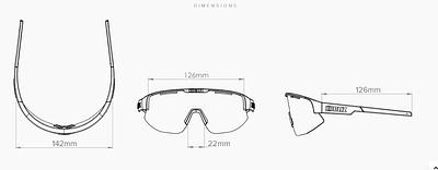 Bliz Matrix Sport Sunglasses (Smoke Blue/Transparent Ice)