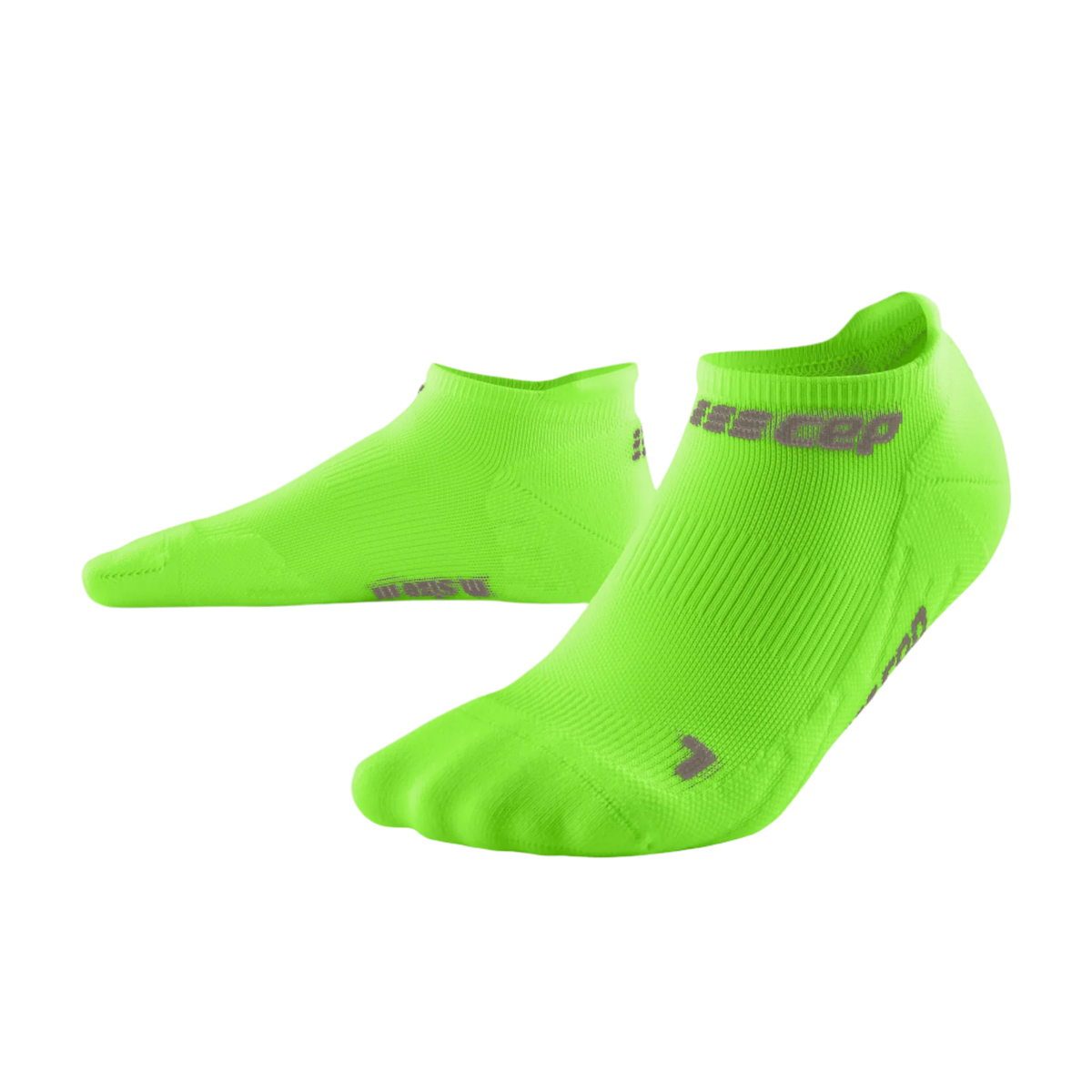 CEP Compression The Run No Show 4.0 Women's Running Socks (Lime Green)