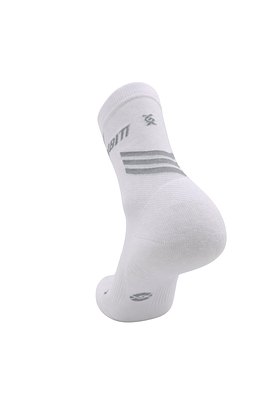 Gambitt Distance Short Unisex Compression Socks (White Grey)
