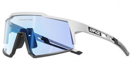 Kapvoe KE9022 Sport Sunglasses (White/Blue/Black)