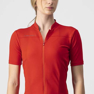 Castelli Anima 3 Women's Cycling Jersey (Red/Black)