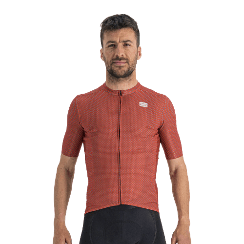 Sportful Checkmate Mens Cycling Jersey (Chilli Red Malives)