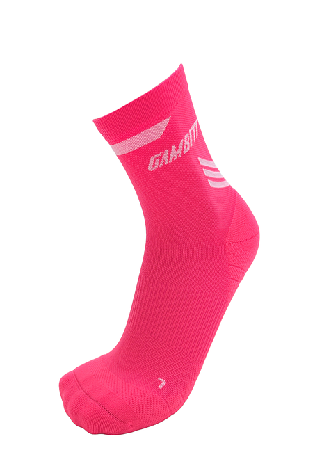 Gambitt Distance Short Unisex Compression Socks (Fluo Pink)