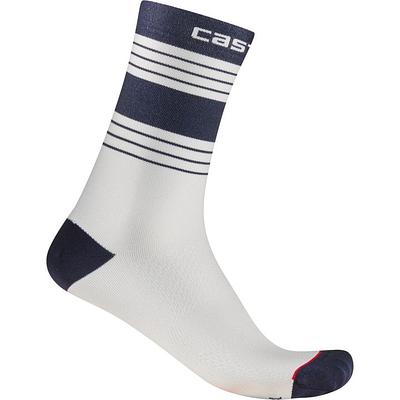 Castelli Simbolo 15 Unisex Cycling Socks (Belgian Blue/White)
