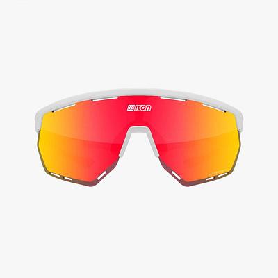 Scicon Aerowing Sport Sunglasses (Multimirror Red/White Gloss)