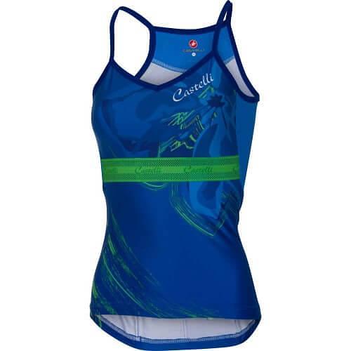 Castelli Spaghettino Women's Top (Matte Blue/Kelly Green)