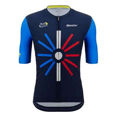 Santini Tour De France Trionfo Mens Cycling Jersey (Print)