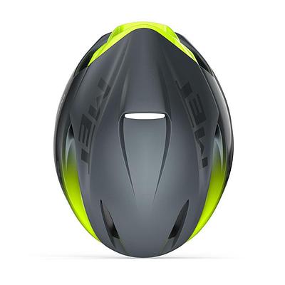 [Open Box] MET Manta MIPS Aero Road Cycling Helmet (Gray/Fluo Yellow/Matt Glossy)