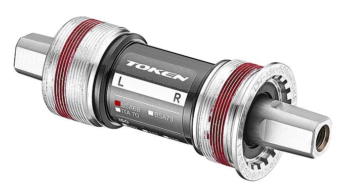 Token JIS Square Tappered CRO Axel Alloy Cups Bottom Bracket