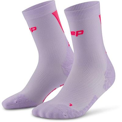 CEP Compression Core Run Ultralight Mid Cut 4.0 Women's Compression Socks (Lilac/Pink)