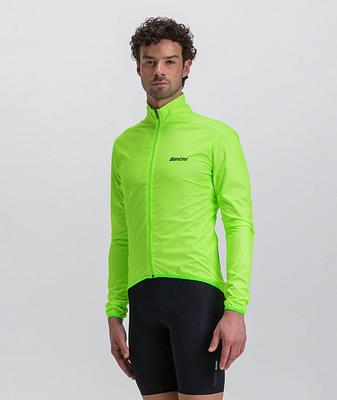Santini Nebula Wind Jacket (Fluoroscent Green)