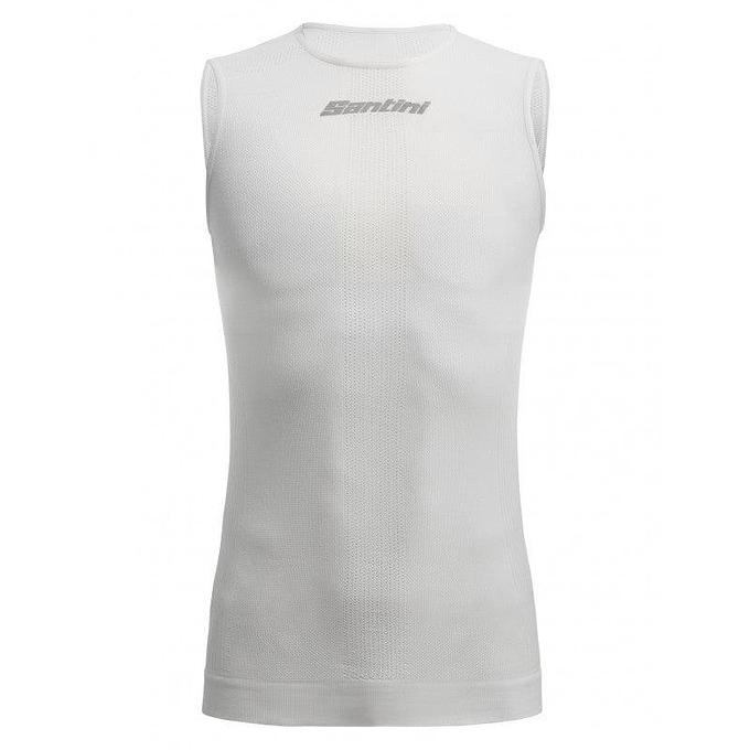 Santini Rete Mens Cycling Baselayer (White)