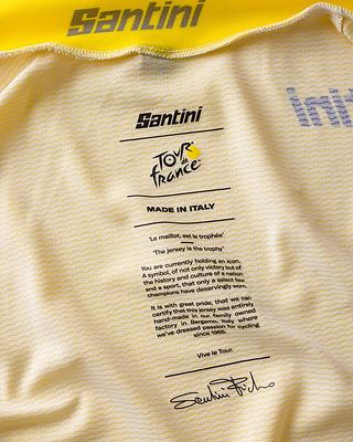 Santini TDF Leader Mens Cycling Jersey (Yellow)