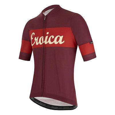 Santini Eroica Ruby Mens Cycling Jersey (Bordeaux)