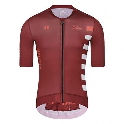 Monton Sunday II Men's Cycling Jersey (Red/Purple)