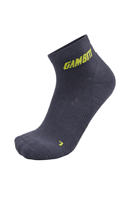Gambitt Distance Low Cut Unisex Compression Socks (Black/Green)