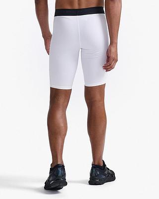 2XU MA7198B  Base Layer Men's Compression Shorts (White/White)