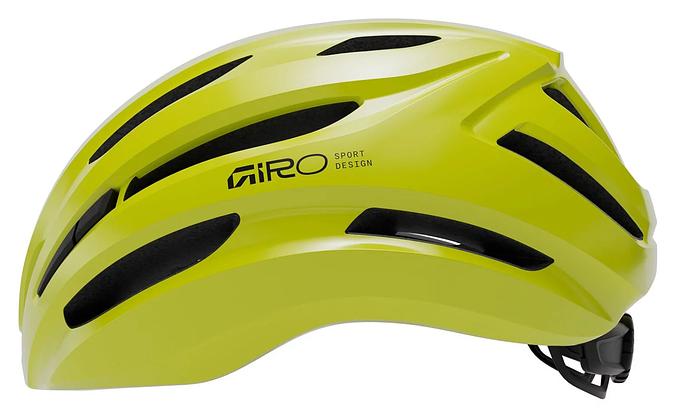 Giro Isode II Road Cycling Helmet (Gloss Hi Viz Yellow)