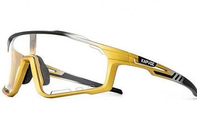 Kapvoe X76 Sport Sunglasses (Black/Gold)