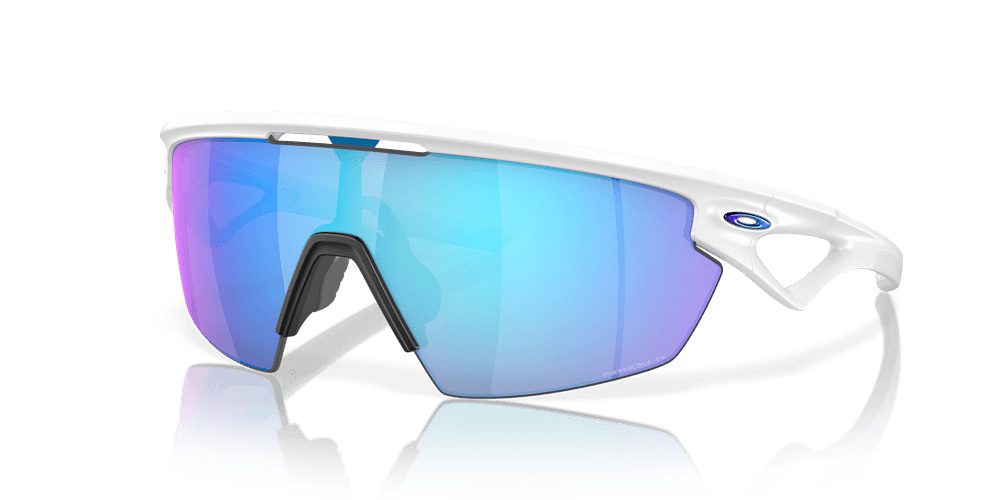 Oakley Sphaera Sport Sunglasses (Prizm Sapphire/Matte White)