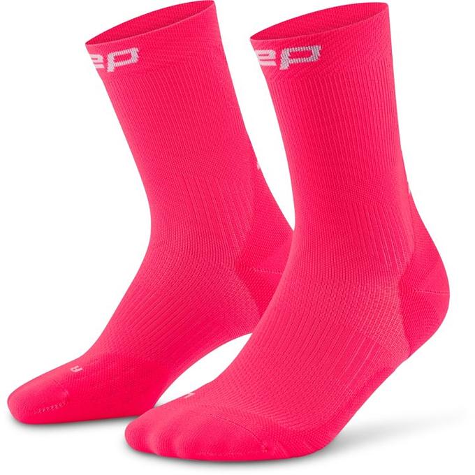 CEP Compression Core Run Mid Cut 5.0 Women's Compression Socks (Pink)