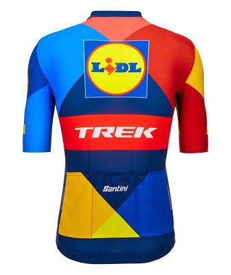 Santini Lidl Trek Men's Cycling Jersey (Marine Blue)