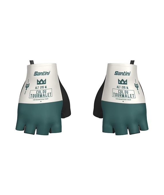 Santini MJ COL DU Tourmalet Unisex Cycling Gloves (Green)