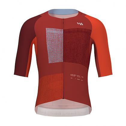 Valore Serie Tempo Men's Cycling Jersey (Crimson Red)