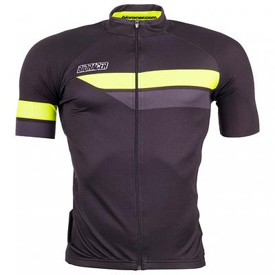 Bioracer Team 2.0 Mens Cycling Jersey (Black/Fluo Yellow)