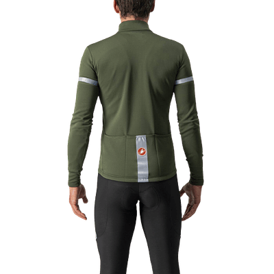 Castelli Fondo 2 Mens Cycling Jersey (Military Green/Silver Reflex)