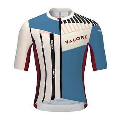Monton Valore Linea Arte Men's Cycling Jersey (Stone Blue)