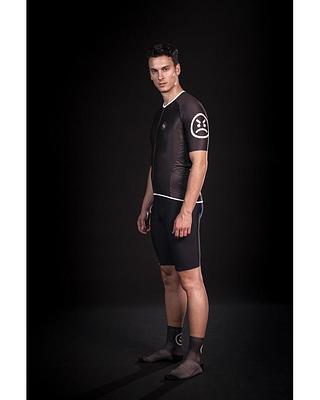 MB Wear UltraLight Smile Mens Cycling Jersey (Black)