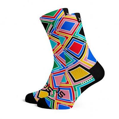Sox Footwear Zulu Heritage Crew Unisex Multi Sport Socks (Print)